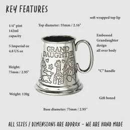  Grand Daughter Pewter Mug