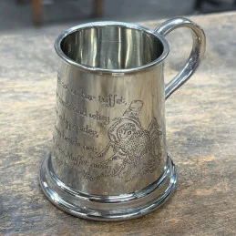 Little Miss Muffet Baby Pewter Mug Little Miss Muffet Baby Pewter Mug Little Miss Muffet Baby Pewter Mug