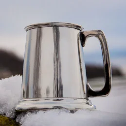 Plain Quarter Pint Pewter Mug