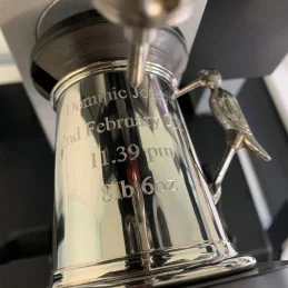 Stork Handle Pewter Mug
