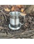 Double Lined Part Satin Pewter Tankard Half Pint