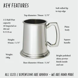Plain Tankard Half Pint