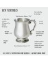 Standard Georgian Pewter Tankard Half Pint