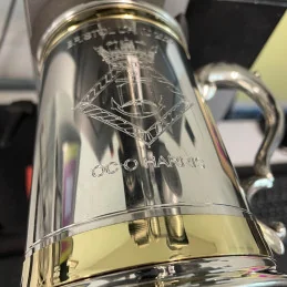 Double Band Monarch Pewter Tankard