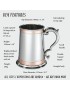 Double Copper Band Monarch Pewter Tankard