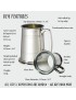 Double Lined Glass Base Pewter Tankard
