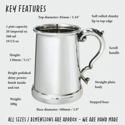 Gloucester Pewter Tankard