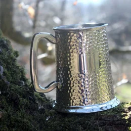 Hammered Pewter Tankard