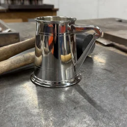 Harp Handle Pewter Tankard
