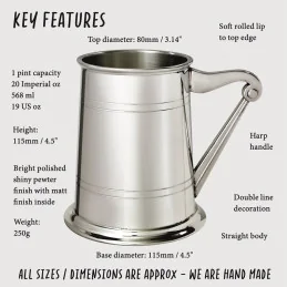 Harp Handle Tankard