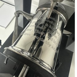 Irish Harp Handle Pewter Tankard