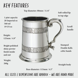 Kells Pewter Tankard