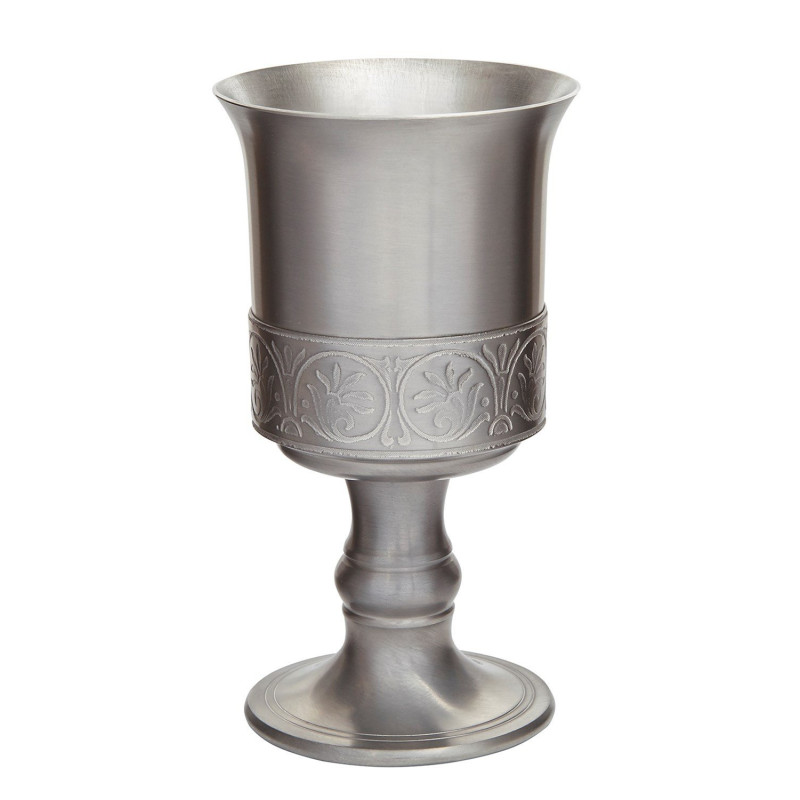 Medieval Pewter Goblet