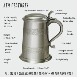 Medieval Pewter Tankard