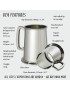 Plain Glass Base Pewter Tankard