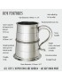 Single Celtic Band Pewter Tankard