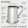 Wortley Pewter and Brass Tankard