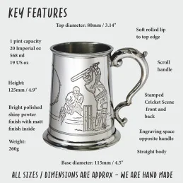 Cricket Scene Tankard