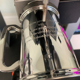 Embossed Golfer Pewter Tankard