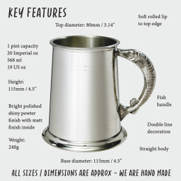 Fish Handle Tankard