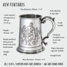 Football Scene Pewter Tankard