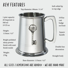 18 Key Badge Tankard