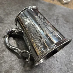 Golf Scene Pewter Tankard