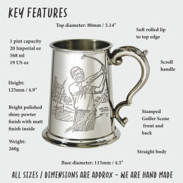 Golf Scene Tankard