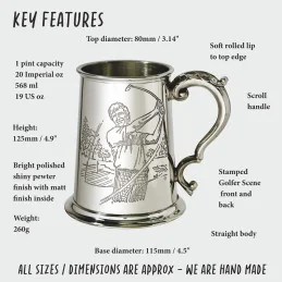 Golf Scene Tankard
