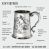 Hunting Scene Pewter Tankard