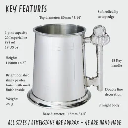 18 Key Handle Tankard