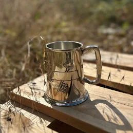 18 key Stamp Pewter Tankard