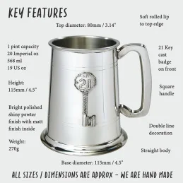 21 Key Badge Tankard