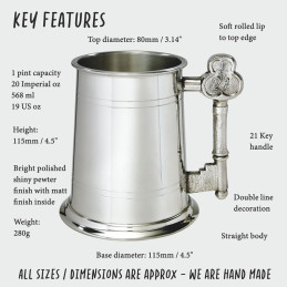 21 Key Handle Tankard