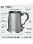 Antique Fancy Handle Pewter Tankard	Antique Fancy Handle Pewter Tankard