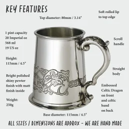 Celtic Dragon Tankard