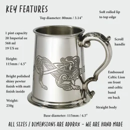 Celtic Lion Tankard