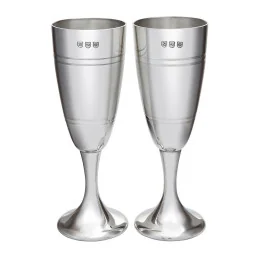 Pair of Part Satin Flutes