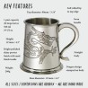 Chinese Dragon Pewter Tankard