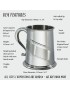 Diagonal Stripe Pewter Tankard