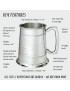 Half Hammered Pewter Tankard