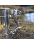 Lion Handle Pewter Tankard