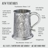 Love Skull Pewter Tankard