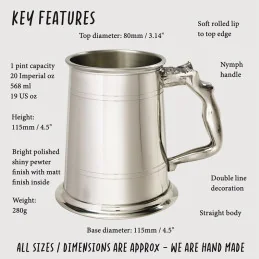 Nymph Handle Tankard