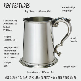 Plain Fancy Handle Tankard