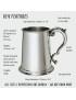 Plain Fancy Handle Pewter Tankard