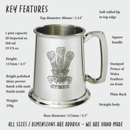 Prince of Wales Feathers Tankard