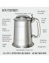 Standard Lidded Pewter Tankard
