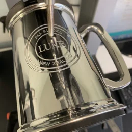  Plain Pewter Tankard With Glass Base