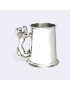 Union Jack Lion Handle Pewter Tankard